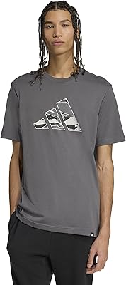 adidas Mens Camouflage Logo Graphic T-Shirt, Black, X-Large
