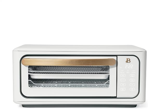 Air Fry Toaster Oven, 9-Slice, 1800 W, 10 Preset functions, Digital Display, Convection Cooking, by Drew Barrymore