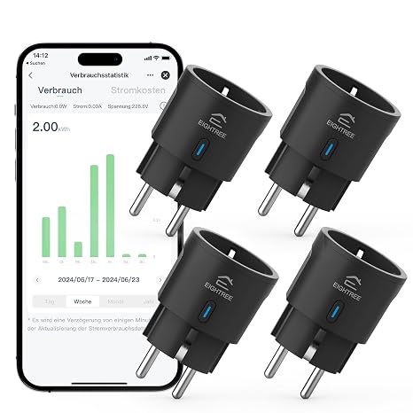 EIGHTREE WLAN socket mini smart socket with current measurement