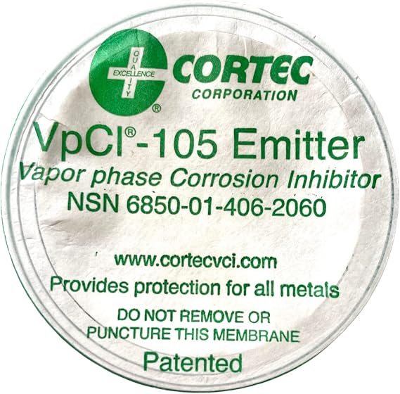 VpCI-105 - Anti Rust VCI Emitter Cup - Protects 5 Cubic feet - 2 Year Corrosion Protection (1 Unit)