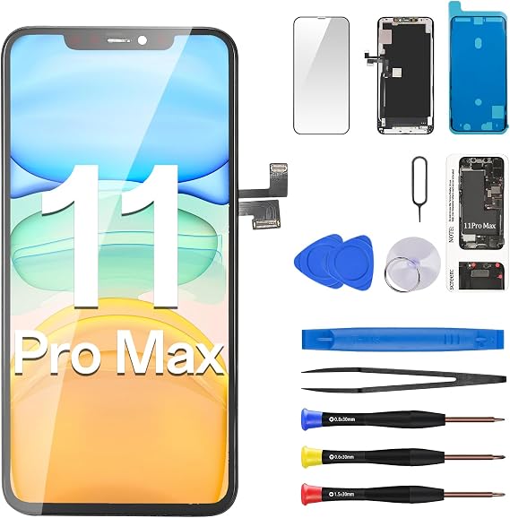 for iPhone 11 Pro Max Screen Replacement 6.5" LCD Repair Tools Kit