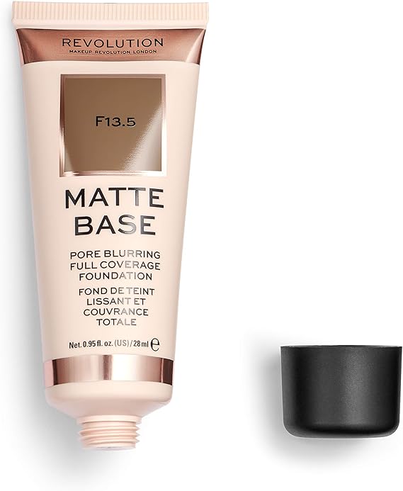 Revolution Beauty London, Matte Base, Foundation, F13.5, 28ml
