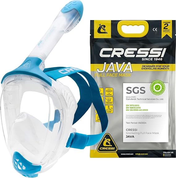 CRESSI since 1946 Java Adult Full Face Mask Compact Fit