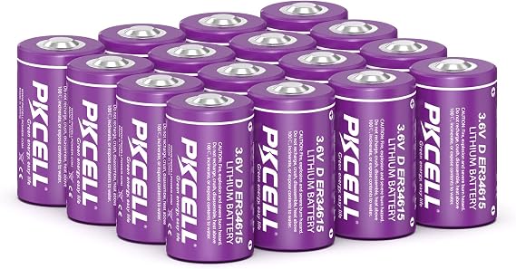 PKCELL 16 Pack ER34615 Battery 19000mAh ER34615 D Cell 3.6V Lithium Battery