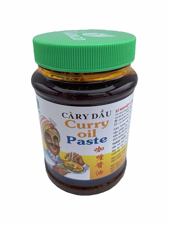 Vianco Curry Oil Paste, Chili Oil Paste, Vegan, Gluten Free 8oz jar