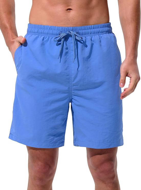 UIQUR Mens Swim Trunks Board Shorts Quick Dry Bathing Suits