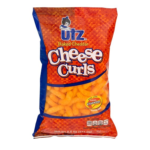 UTZ Baked Cheese Curls, 8.5 Oz Pack of 5