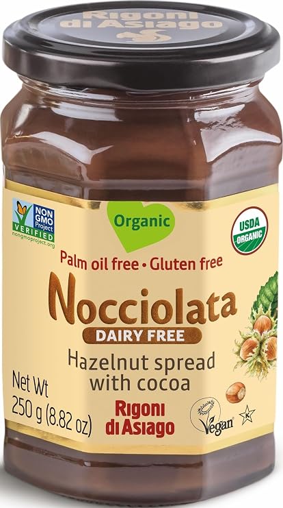 Rigoni di Asiago Spread Hazelnut and Cocoa Dairy free Organic, 9.52 oz