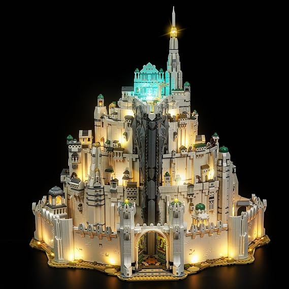 LED Lighting Kit for Lego 11377 The Lord of The Rings: Minas Tirith - Custom Lights to Mount Compatible with This Model (Model Not Included)