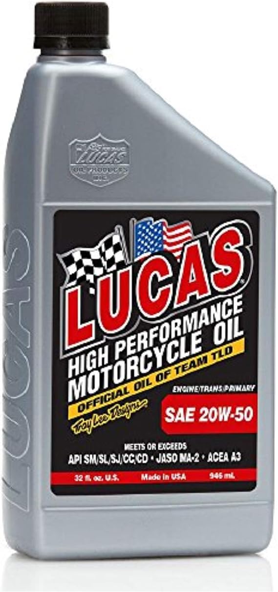 Lucas Oil 10700 SAE 20W-50 WT Motorcycle Oil 946 ml