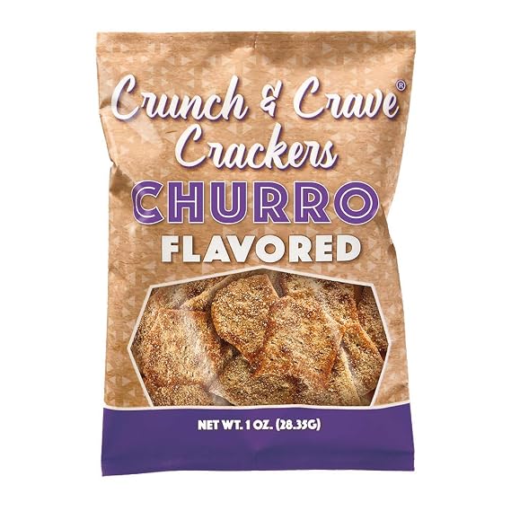 Crunch & Crave Churro Crackers, 1 Ounce, 160 Count