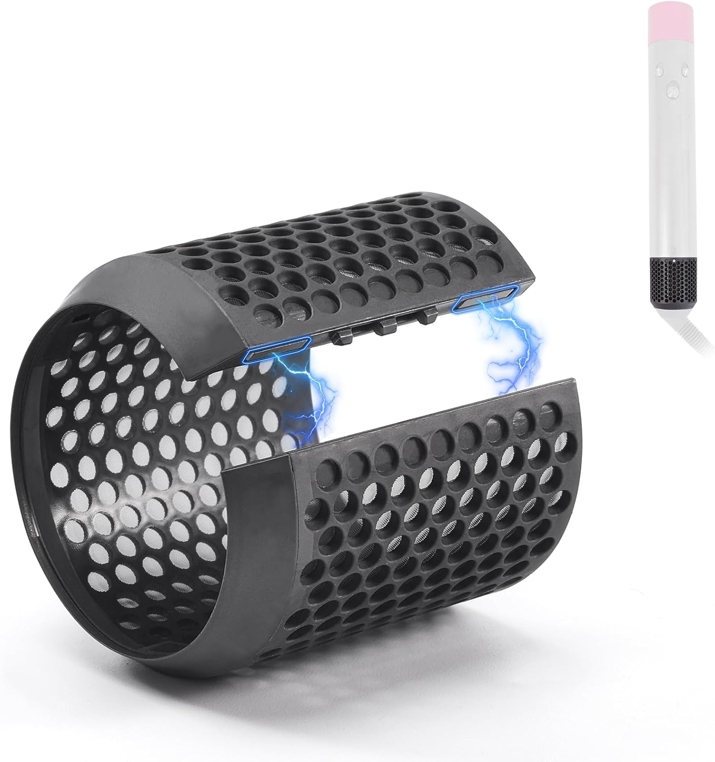Outer Filter Replacement for Dyson Airwrap Hair Styler HS01 HS05 Models, Magnetic Filter Cage Curling Iron Mesh Replacement Parts