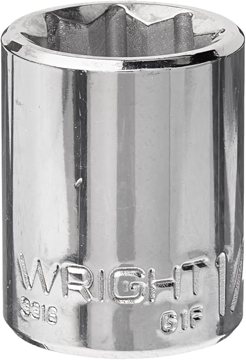 Wright Tool 3316 3/8" Drive Special 8 Point Standard Socket, 1/2"
