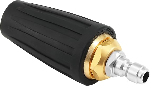 Tool Daily Turbo Nozzle Pressure Washer, 360 Rotating Nozzle | Pressure Washer Turbo Tip for Car Washing, Concrete, Brick Cleaning, 1/4 Inch Quick Connect, 3600 PSI, 2.5 GPM