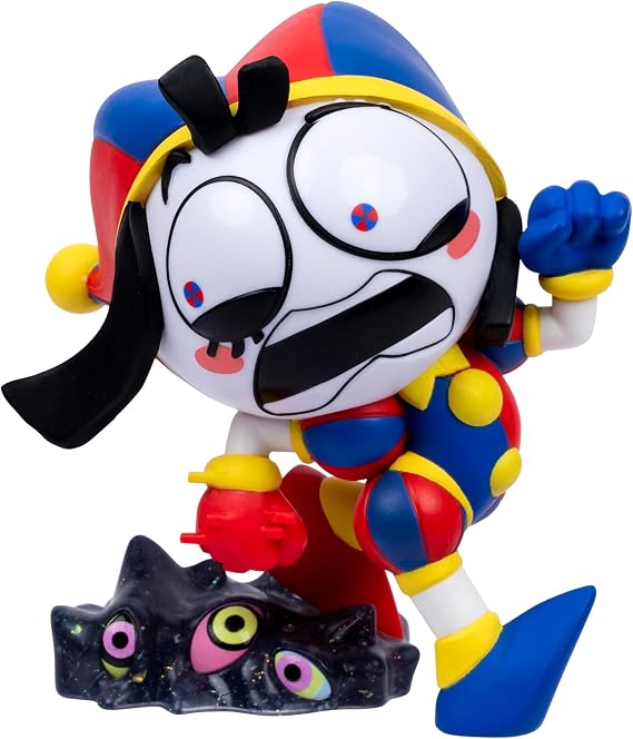 Pomni Vinyl Figure, Abstracted Collection | 4in boxed collectible with collector card, licensed design; 4 to collect, for fans and collectors
