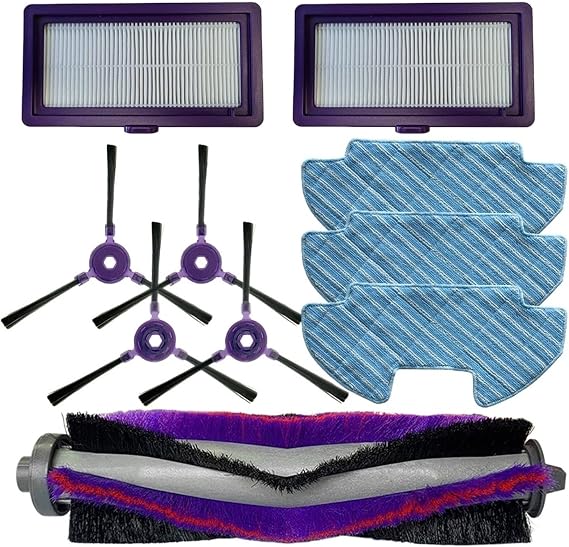 Main Brush Filters Side Brush Mop Cloth Kit,Compatible for Samsung Powerbot-E VR05R5050WK,Vacuum Cleaner Floor Cleaning Accessories