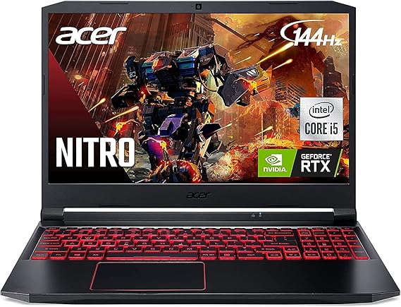 Acer Nitro 5, Intel Core i5-10300H, NVIDIA GeForce RTX 3050, 15.6" Full HD IPS 144Hz Display, Killer Ethernet E2600, WiFi 6, DTS X Ultra, w/Accessories (16GB RAM | 512GB PCIe SSD | 1TB HDD)