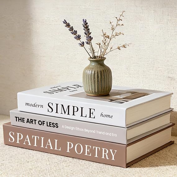 3Pcs Decorative Books, Fake Books for Coffee Table Decor Home Decor