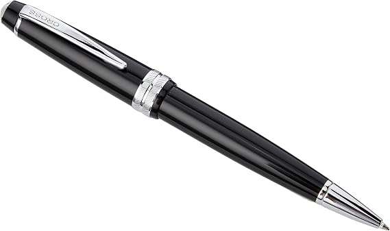 CROSS Bailey Light Polished Resin Refillable Ballpoint Pen, Medium Ballpen, Includes Premium Gift Box - Black