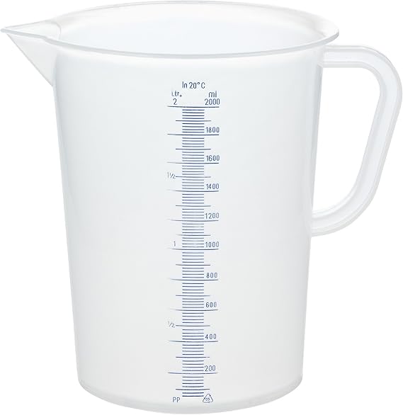 GRÄWE Measuring Jug 2 Litre Plastic with Litre Scale