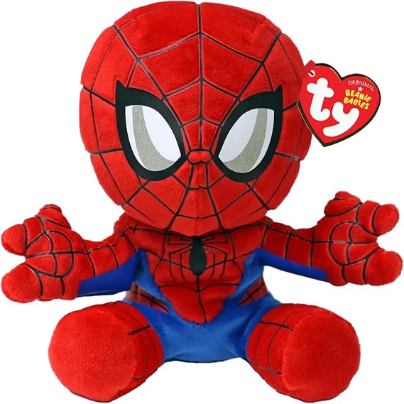 Ty - Marvel Collection, Spiderman, All Your Favorite Heroes in Floppy Version, Soft Plush to Collect, Gift Idea for Young and Old - 20 cm - T44007 | Soft body