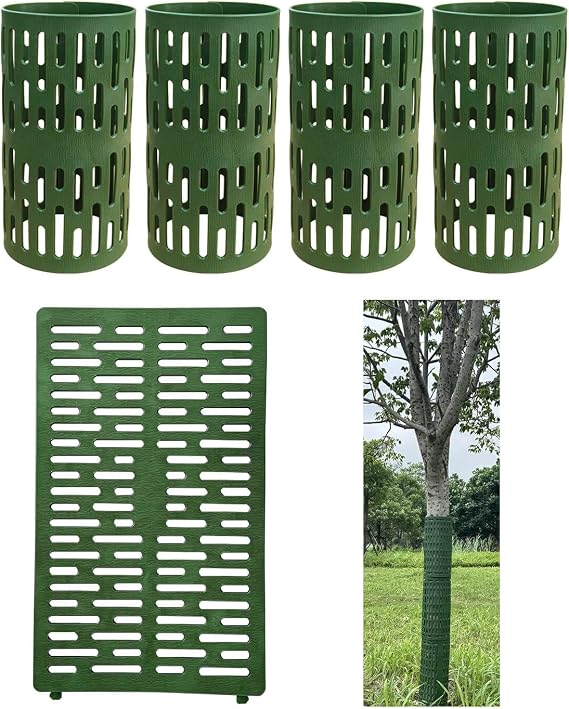 Tree Trunk Protectors Tree Bark Protectors - 4Pcs Small Tree Trunk Protector Guard Breathable Tree Protectors for Wildlife Protection