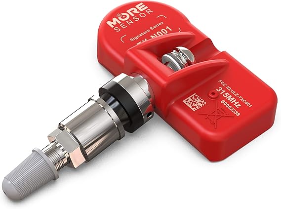 MORESENSOR Signature Series 315MHz TPMS Tire Pressure Sensor | Preprogrammed for Select 180+ Japanese Brand Models | Replacement for 42607-06020 | Clamp-in | NX-S010L/R