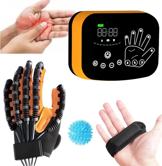 Rehabilitation robot gloves, stroke hemiplegia rehabilitation training equipment, finger straightening protective gear, hand function recovery, electric rehabilitation gloves