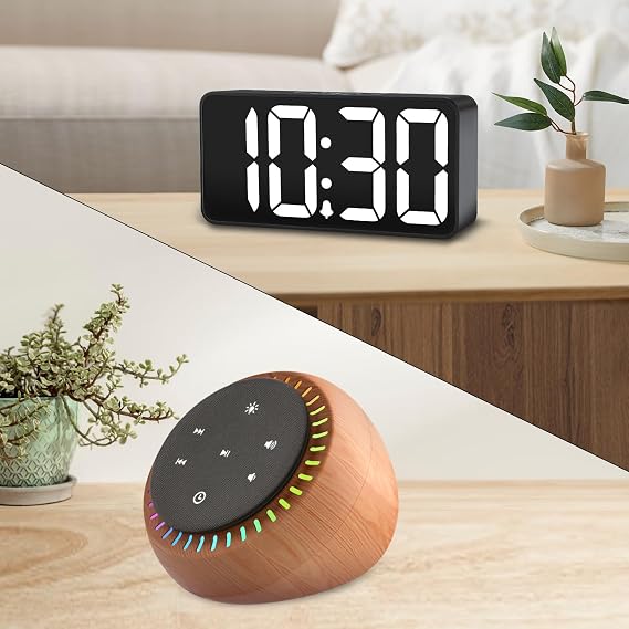 DreamSky Alarm Clock with Sound Machine