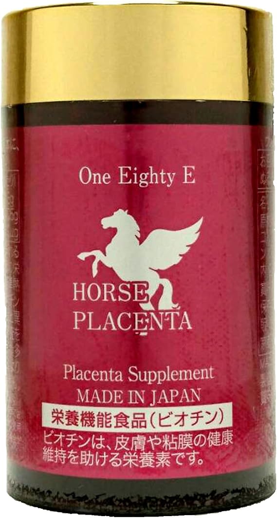 Oneity Horse Placenta, 9.0 oz 255 mg x 180 Tablets, Approx. 2 Month Supply, Easy to Drink, Soft Capsules, High Concentrated of 1,4764 mg of Horse Placenta Extract, Biotin Formula