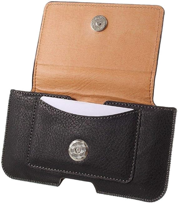 Horizontal Belt Clip Case with Card Holder for Nokia E72 - Black