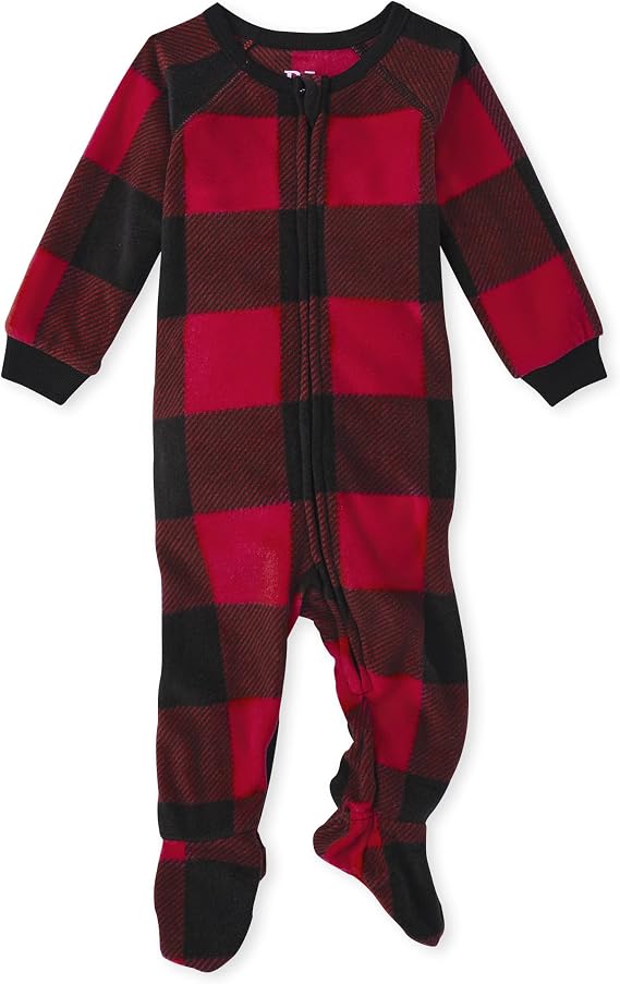 The Children's Place Baby and Kids' Sibling Matching Christmas Pajama Sets, Fleece