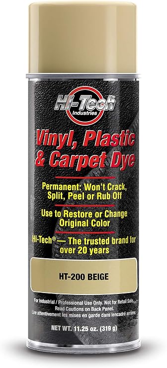 HI-TECH Vinyl, Plastic & Carpet Dye, Beige HT-200-1 Each