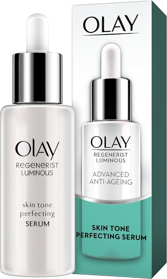 Olay Regenerist Luminous Face Serum, Anti Aging Skin Tone Perfecting Serum With Niacinamide 40 Ml, A Youthful Glow & Even Skin Tone