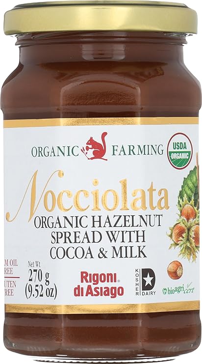 Nocciolata, Spread Chocolate Hazelnut Organic, 9.52 Ounce
