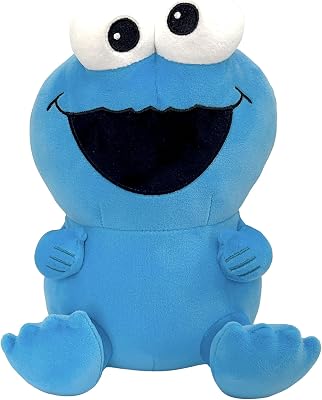 Super7 Super Duper Plush Sesame Street Cookie Monster Toy - 8 Sesame Street Plush Toy - Classic TV Show Collectibles and Retro Toys