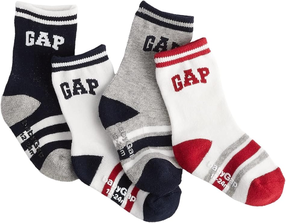 GAP Baby-Boys 4-pack Crew Socks