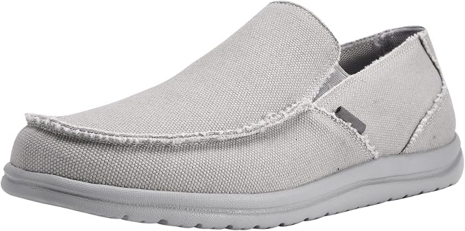 Mens Canvas Shoes Slip On Loafers Deck Walking Lightweight Slip-ons