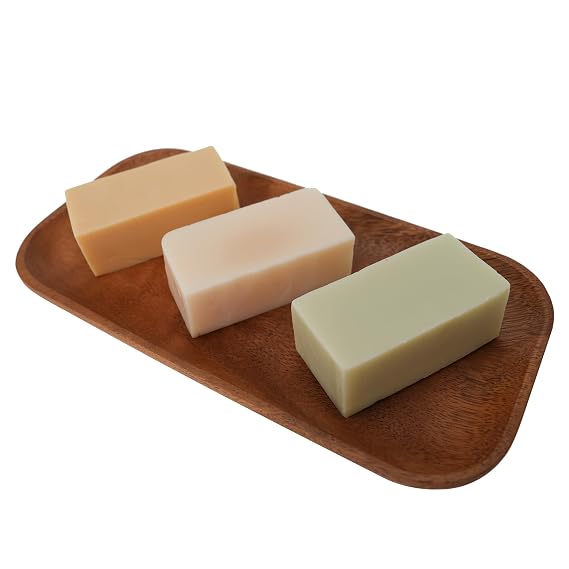 MAYJAM Clean Bar Soap with Vitamin E Olive, Natural Essential Soap Bar Gift Set for Body Face, Smooth Skin Bath Soap for All Skin Types Roman Chamomile, Frankincense, Lemongrass Soap Handmade 3.5 Oz