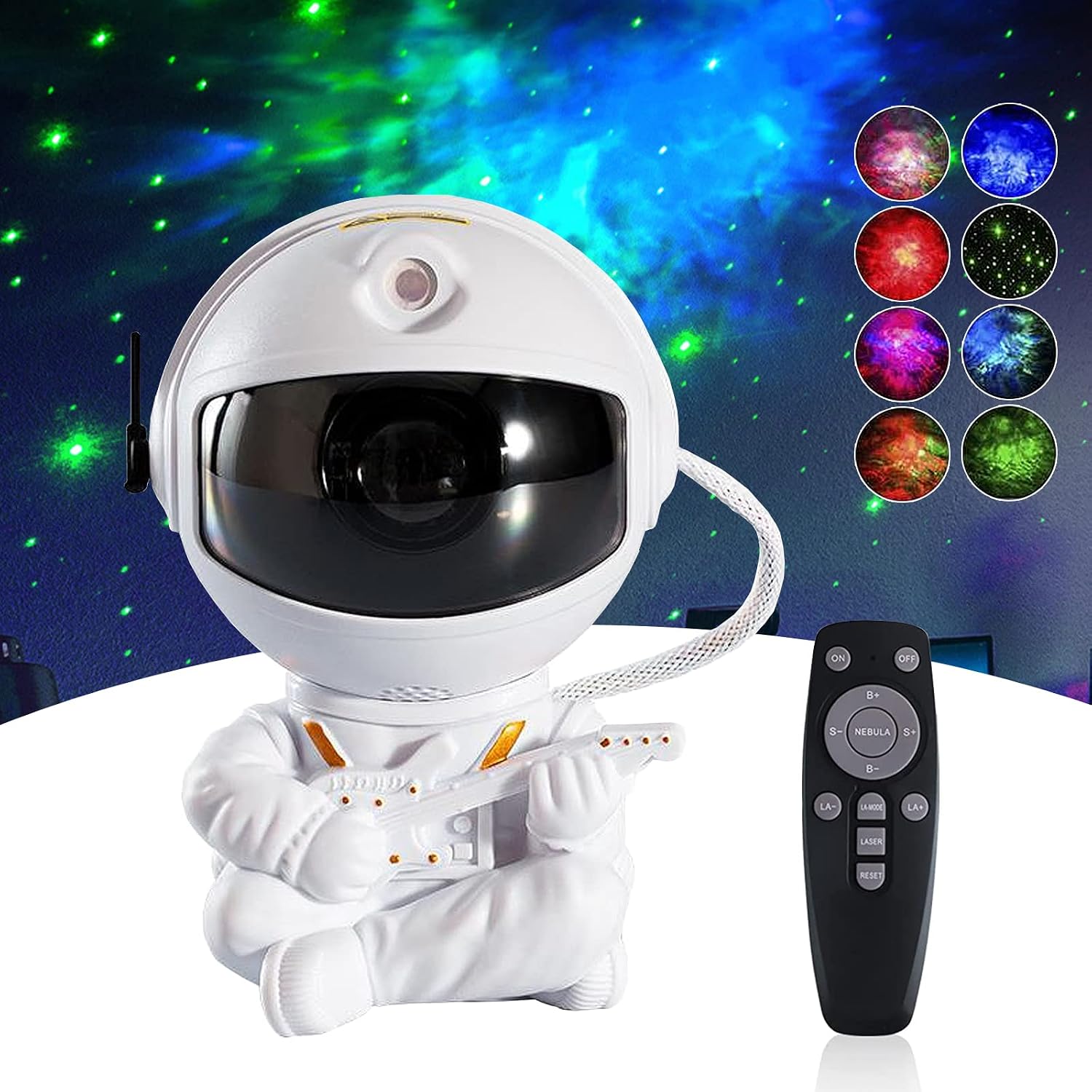 TeamSky Star Projector, Astronaut Starry Sky Projection Light, Kids Bedside Lamp, Projection Lamp, Astronaut Laser Nebula Light, LED Projection Lamp, Starry Sky Light, Innovative Starry Projector
