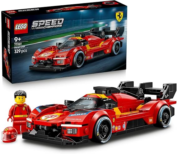 LEGO Speed Champions Ferrari 499P 77261 | 9 Yaş ve Üzeri için Lastiklerde Michelin Baskısı Gibi Gerçekçi Detaylar İçeren Oyuncak Yapım Seti, Hediye Fikri (329 Parça)