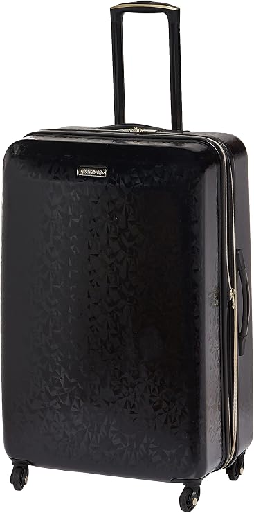 American Tourister Belle Voyage Hard Side Luggage with Swivel Wheels, Black, Jeden rozmiar, Checked Large