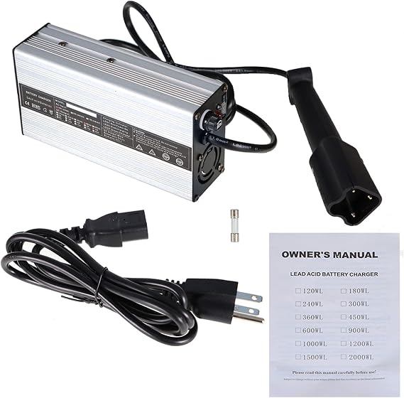 marddpair 48 Volt 6A 3 Pin Battery Charger Replacement for Yamaha Golf Cart Drive G29 2007-up