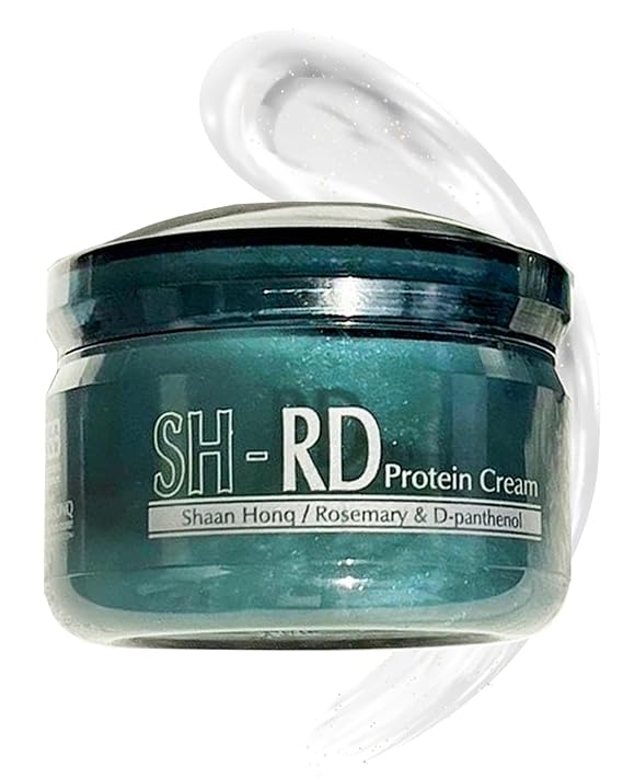 SH-RD Protein Cream for Damaged Hair | Leave-In Conditioner to Restore, Revitalize and Repair Split Ends | Conditioning Cream for All Hair Types - 0.34oz/10ml