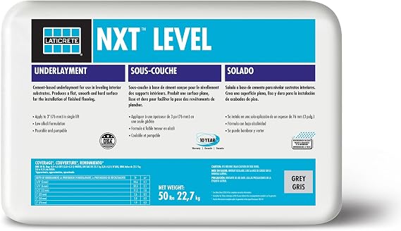 Laticrete NXT Level Underlayment Grey 50 LB