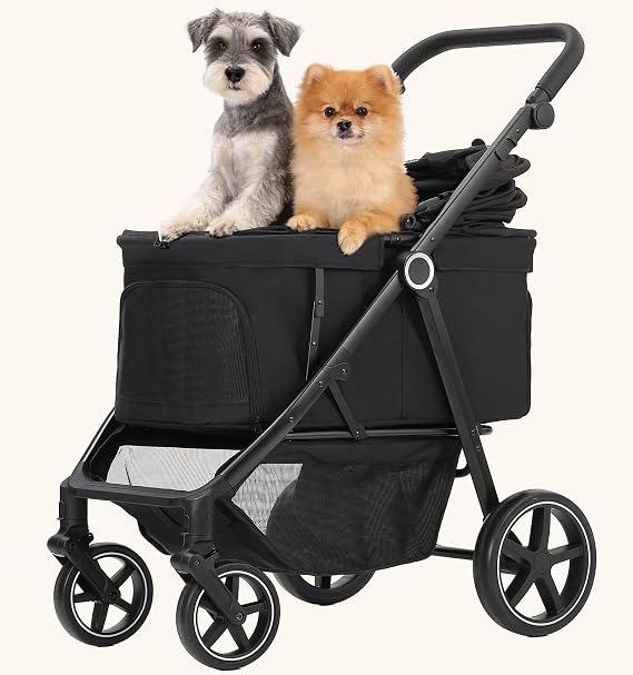 Dog Stroller for Medium Large Dogs up to 66lbs Portable&Foldable