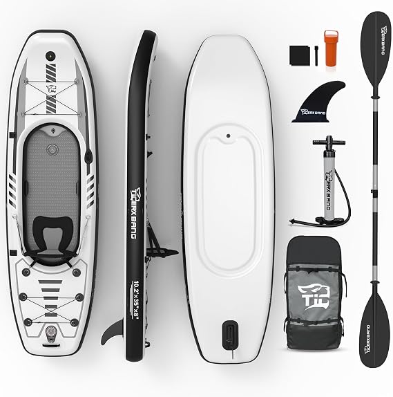 TIGERXBANG Inflatable Kayak with Seat