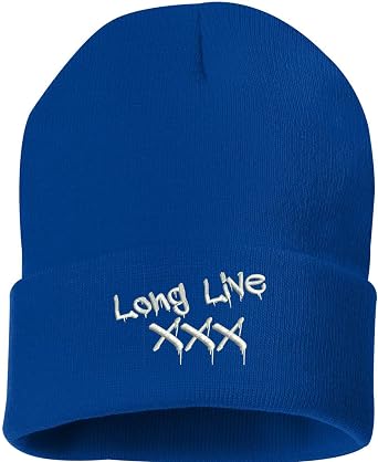ALLNTRENDS Adult Beanie Long Live XX Embroidered Hat Winter Gift Embroidery Cap
