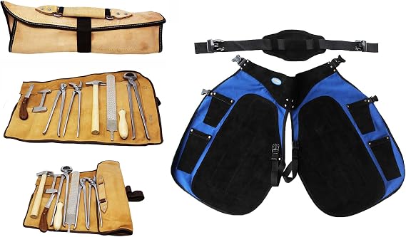 Pro Rider Horse Farrier Tool Equine Hoof Care Tool Kit w/Apron 98498