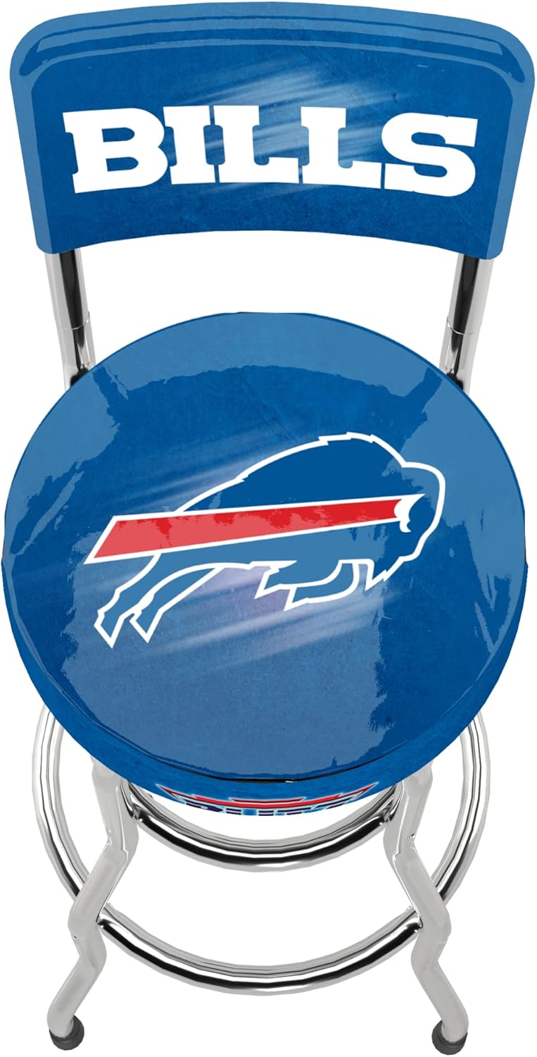 ARCADE1UP NFL Blitz High Back Stool with Adjustable Height and Swiveling Padded Seat (Green Bay Packers)